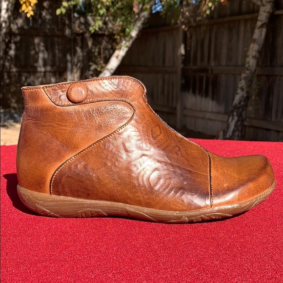 Jafa 156 Camel Booties Size 37 - Picture 1 of 10